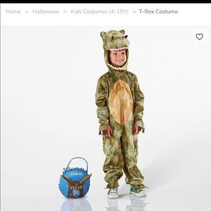 Pottery Barn Kids T-Rex costume, size 3T